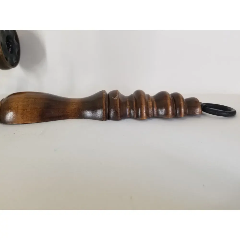 Vtg Home Interiors Wood Metal Double Candle Holder Wall Sconce